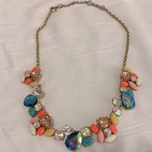 J.Crew sparkly multicolored statement necklace